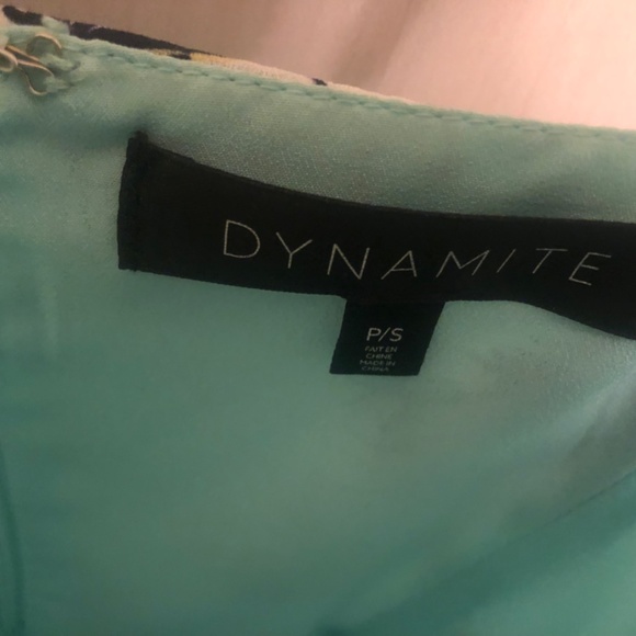 New Dynamite Light Blue Floral Spaghetti Strap Dress w/ Slip - Picture 4 of 5